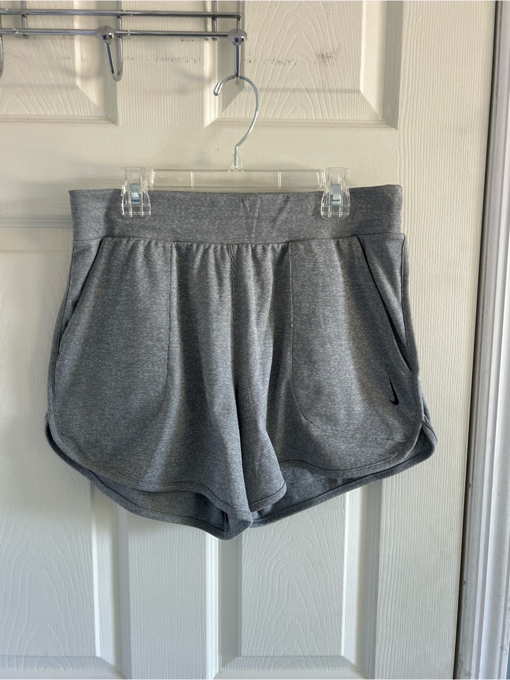 Nike Women's Heather Gray Athletic Running Shorts